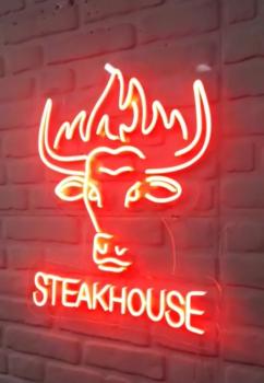 Steakhouse Neon Led Werbeleuchte für ihr Restaurant, Fastfoodladen!